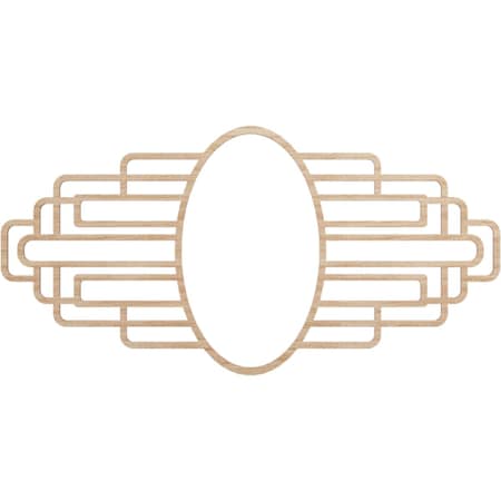 Ekena Millwork Elizabeth Wood Fretwork Pierced Ceiling Medallion, Alder, 32"W x 16"H x 8 3/4"IW x 15 1/8"IH x 3/8"T CMWP32X16X0375EBAL